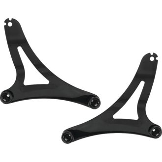 Fixed Mounts Multi-Purpose Driver & Passenger Backrest 14-22 Indian Models Black