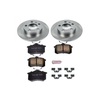 Oe Stock Replacement Low-Dust Ceramic Brake Pad And Rotor Kit