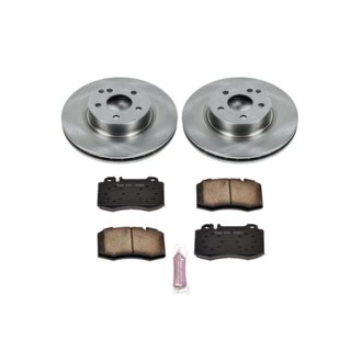 Oe Stock Replacement Low-Dust Ceramic Brake Pad And Rotor Kit