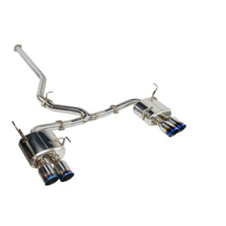 22+ Subaru WRX (VB) Sports Touring Spec - 4in. Burnt SS Quad Tips (Non-Resonated