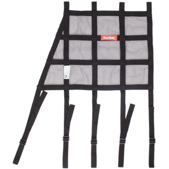Mesh/Ribbon Hybrid Window Net - Angled Front - W/ Mounting Straps