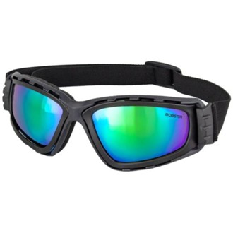 Freedive Goggles, Matte Black Frame, Gray W/BLUE Green