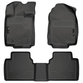 10-12 Ford Fusion/Lincoln MKZ (FWD) WeatherBeater Combo Black Floor Liners