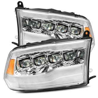 09-18 Dodge Ram 1500HD NOVA LED Projector Headlights Plank Style Design Chrome w/DRL