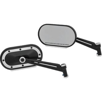 Heavy Industry Mirrors Satin Black & Chrome