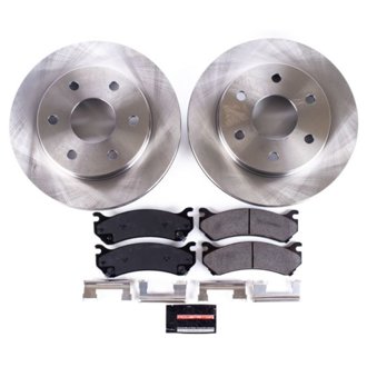 Oe Stock Replacement Low-Dust Ceramic Brake Pad And Rotor Kit