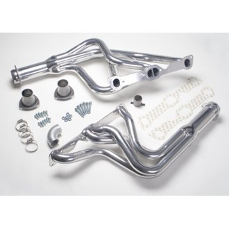Silver Long 4-Tube Headers for 1970-81 Pontiac Firebird with Pontiac V8