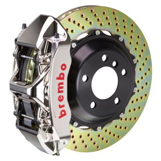 95-98 993 C2/C4/C4S/Turbo Front GTR BBK 6 Piston Billet 355x32 2pc Rotor Drilled- Nickel