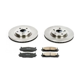 Oe Stock Replacement Low-Dust Ceramic Brake Pad And Rotor Kit