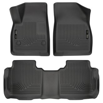 Weatherbeater 17-23 Cadillac XT5 / 17-23 GMC Acadia Front & 2nd Seat Floor Liners - Blk