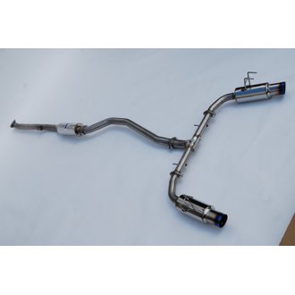 2022+ Honda Civic Si (1.5T) 70mm N1 Cat Back Exhaust - Burnt TI Tips