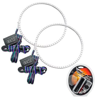 Wrangler Jl/Gladiator Jt Led Surface Mount Headlight Halo Kit - Colorshift Rf