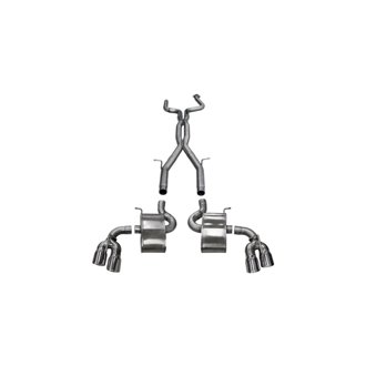 Corsa 2016-2024 Chevy Camaro SS 6.2L Xtreme+ 2.75in Cat-Back Dual Rear Exit w/ Twin 4in PolishedTips