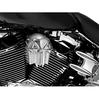 Skull Horn Cover Chrome