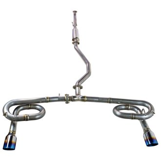 2022+ Honda Civic Sport Sedan (FE2) Cat-Back Exhaust - Dual Burnt Stainless Steel Tips
