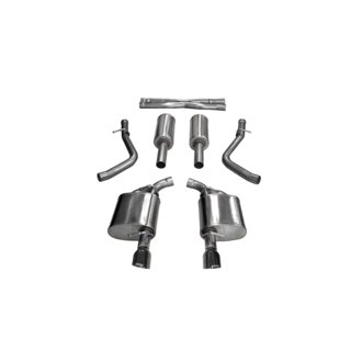 Corsa 2017-2020 Dodge Charger 5.7L V8 Xtreme Cat-Back Dual Rear Exit w/4.5in Black Tips