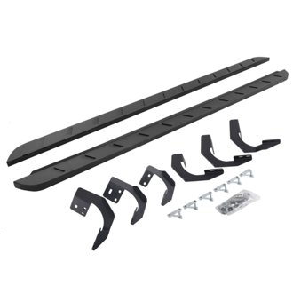 RB10 Slim Line Running Boards with Mounting Brackets Kit