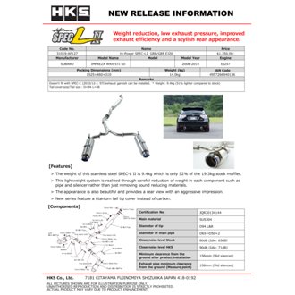 Hi-Power SPEC-L2 GRB/GRF EJ20