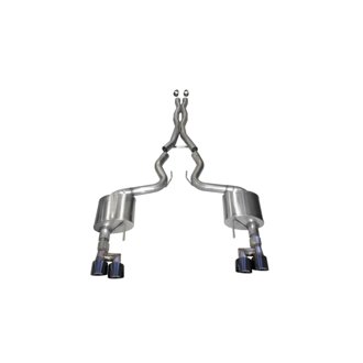 Corsa 18-23 Ford Mustang 5.0L V8 3in Sport Cat-Back Dual Rear Exit w/ 4in Black PVD Pro-Series Tips
