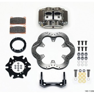 Wilwood Billet Narrow Dynalite Radial Mount Rear Inboard Sprint Kit 10.50in SuperAlloy Vented Rotor