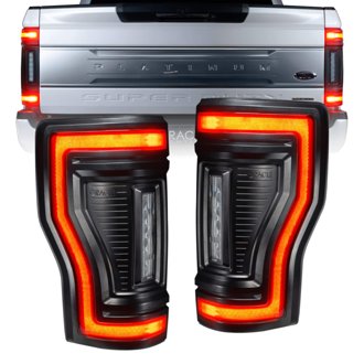 Black Series Flush Mount LED Tail Lights for 2017-2022 Ford F-250/350 Superduty