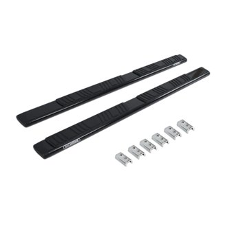 5" OE Xtreme Low Profile Side Steps - Black Powder Coat - BOARDS ONLY