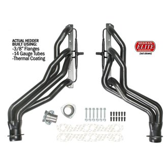 HD SILVER LONG E.O. HEADERS For 191988-95 GM TRUCKS; 5.0-5.7L With A.I.R.