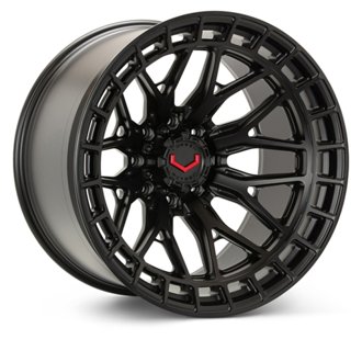 LCX-02 22x12 - 6x135 - ET44 - Ultra Deep - 87.1 - Satin Black Wheel