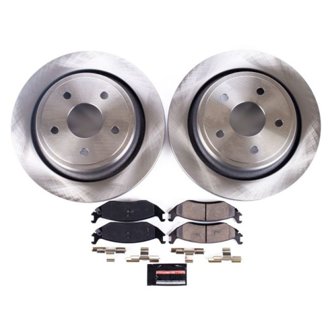 Oe Stock Replacement Low-Dust Ceramic Brake Pad And Rotor Kit