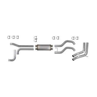 Diamond Eye KIT 3-1/2in Catback SPORT-SIDE DUAL GAS AL: NISSAN TITAN 5.6L 07-10