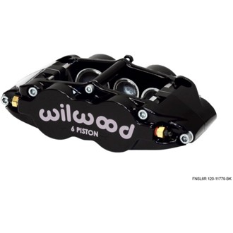 Wilwood Caliper-Narrow Superlite 6R-LH - Black 1.62/1.12/1.12in Pistons 1.25in Disc