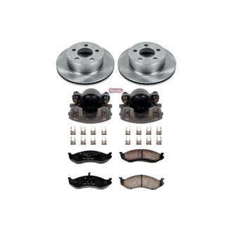 Oe Stock Replacement Low-Dust Ceramic Brake Pad, Rotor And Caliper Kit