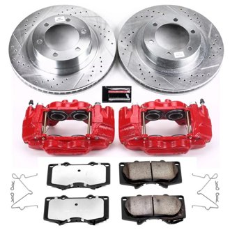Z36 Truck and SUV Ceramic Brake Pad, Drilled & Slotted Rotor, and Caliper Kit