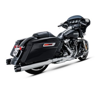 17-23 Harley-Davidson Touring/CVO Blackbird 450 Slip-ons - Chrome