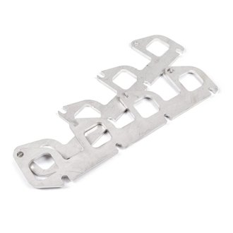 Ford 6.2L Square Port Shaped Header 304SS Exhaust Flanges 1-7/8in Primaries