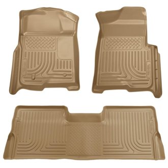 09-12 Ford F-150 Super Crew Cab WeatherBeater Combo Tan Floor Liners