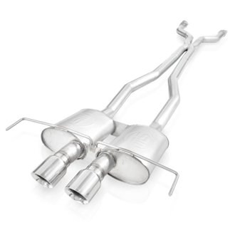 2009-15 Cadillac CTS-V Coupe 3in Catback System X-Pipe S-Tube Mufflers 4in Tips