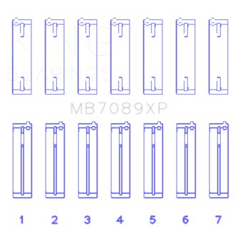 Volkswagen VR6 2.8L Performance Main Bearing Set - Size STD