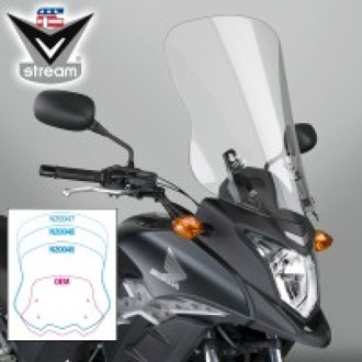 13-15 Honda CB500X- V Stream/ Wave Tall Windshield-Clear