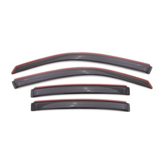 AVS 08-14 Dodge Avenger Ventvisor In-Channel Front & Rear Window Deflectors 4pc - Smoke