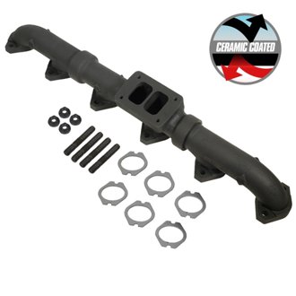 93-98 Caterpillar 3406E / 99-03 C15 Non-Acert CAT T6 Ceramic Coated Exhaust Manifold