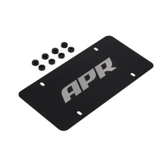 License Plate - Silver Logo/Black Plate