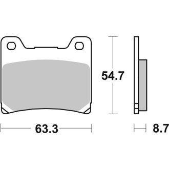 89-92 Yamaha XV 750cc Sinter Brake Pad - Front