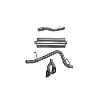 Corsa 2015-2020 GMC Yukon Denali XL 6.2L V8 3in Cat-Back Single Side Exit Twin 4in Black Tips