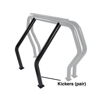 Bed Bar Component - Pair Of Kickers (Between Wheel Wells) - Black Powdercoat