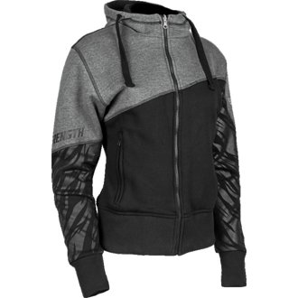 Cat Outa Hell Hoody Grey/Black Womens - 2XL