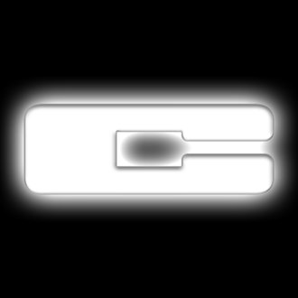 Universal Illuminated Led Letter Badges - Matte White Surface Finish - C