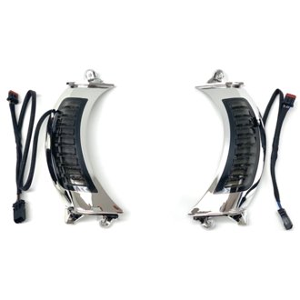 Letric Lighting Fairing Vent Switchback Turn Signal Chrome