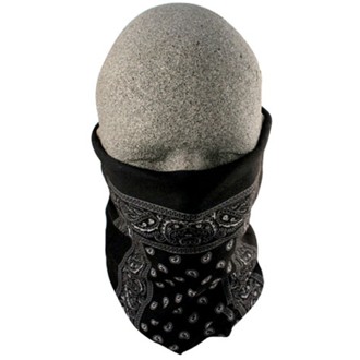 Motley Tube, 100% Polyester, Black Paisley