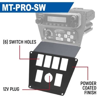 Polaris RZR PRO XP/Turbo R/PRO R Dash Mount Radio and Intercom - Switch Pros 8